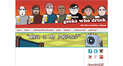 Desktop Screenshot of geekswhodrink.com